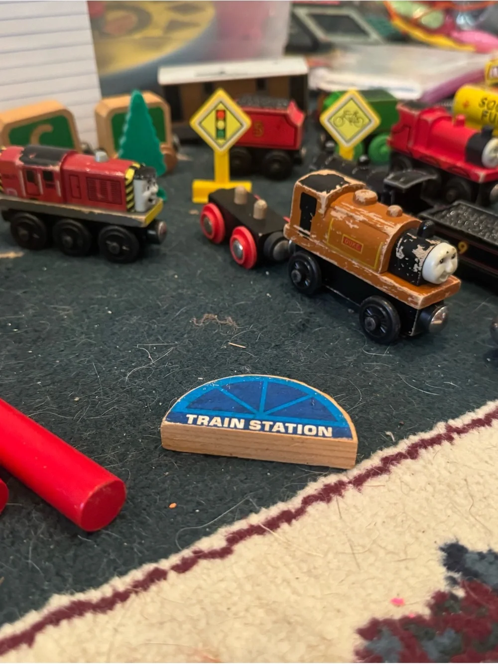 Thomas train large set - and others Wooden Train Toy Set